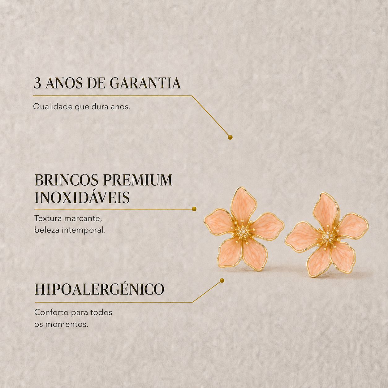 Brincos Flora
