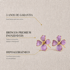 Brincos Violeta