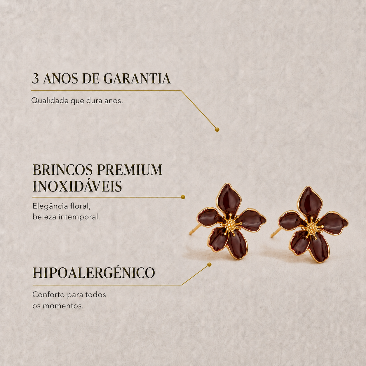 Brincos Flora