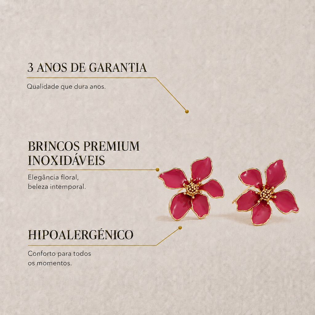 Brincos Flora
