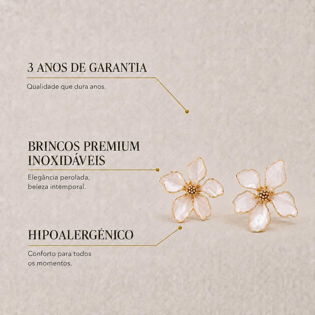 Brincos Flora